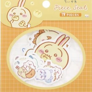 Brand New sunstar Chiikawa Piece Stickers Set (Mogu Mogu Orange)